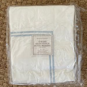 Restoration Hardware satin stitch hotel bedding duvet cover
